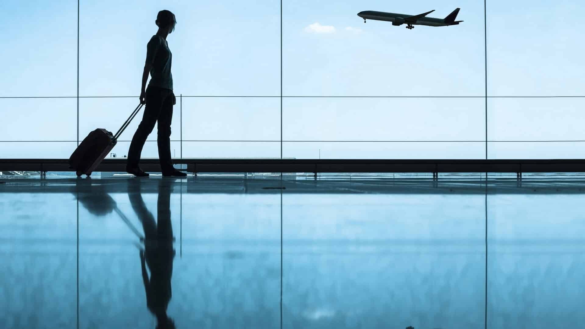Woman in airport