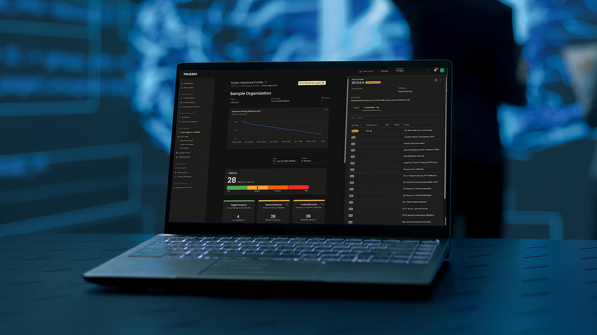 managed threat exposure laptop